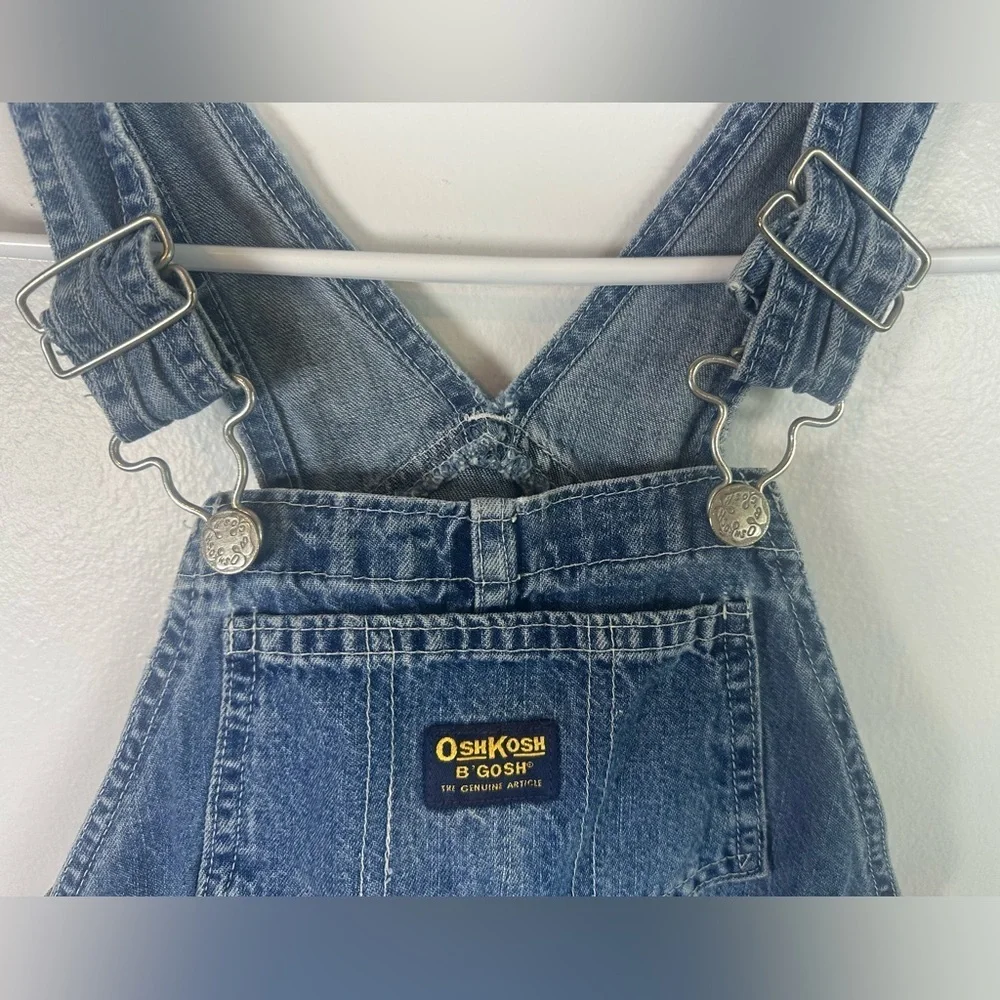 Vintage OshKosh B'gosh Classic Blue Overalls for Kids size 4